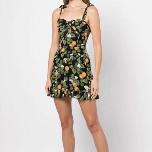 Reformation Christine Dress in Clementine - Picture 4 of 5